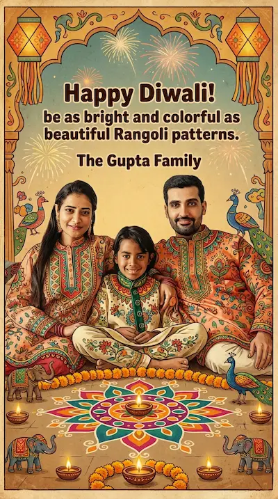 AI generated holiday card